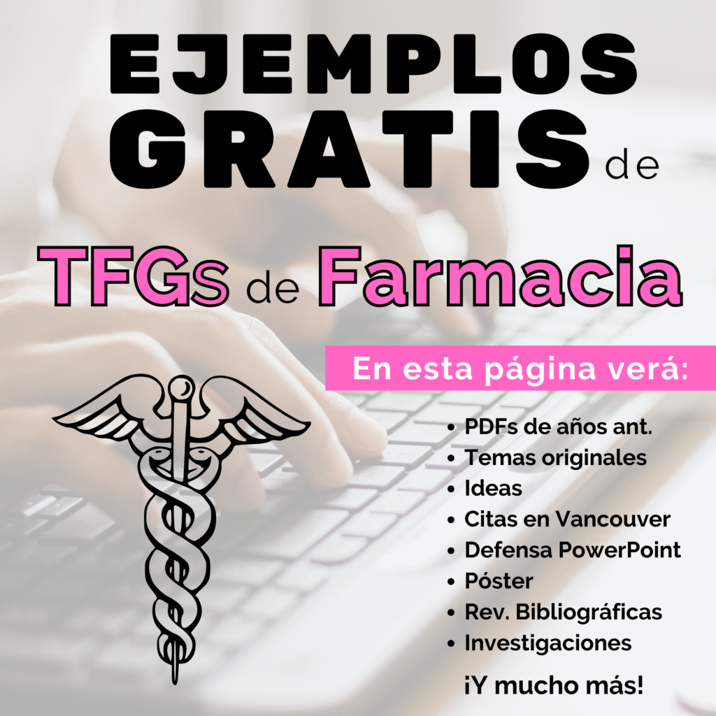 tfg farmacia ejemplos pdf ideas temas